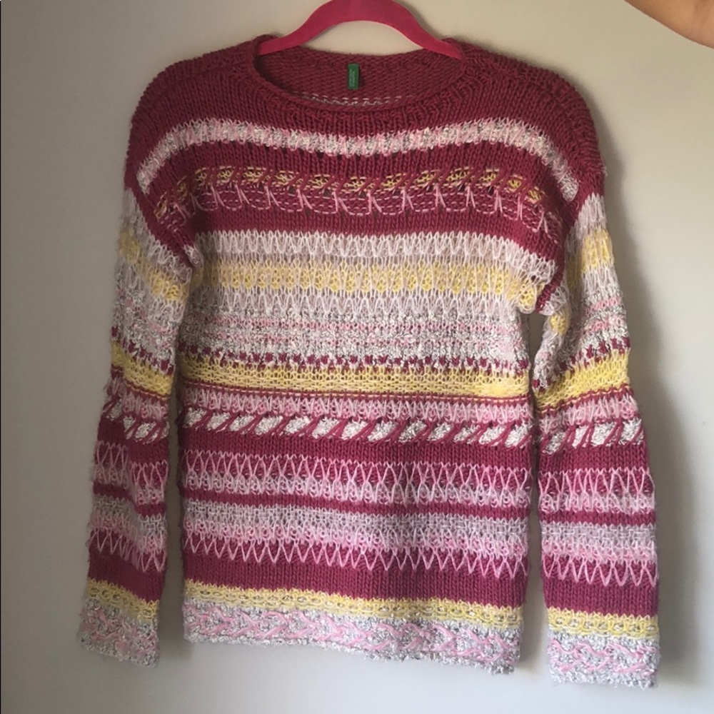 Pink & Yellow Sweater